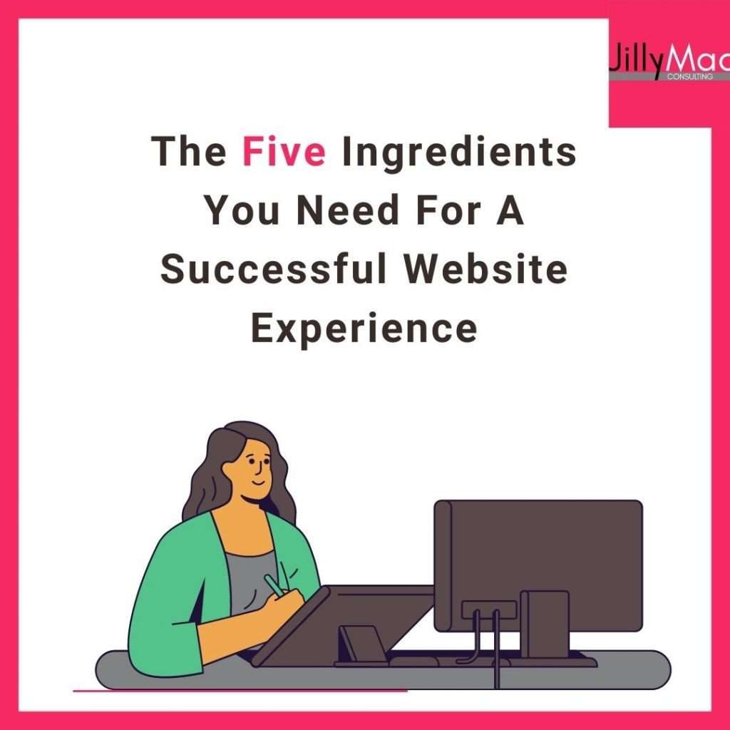 blog post 5 ingredients for a SUCCESSFUL WEBSITE EXPERIENCE